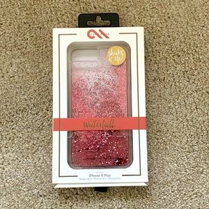 Casemate Pink Glitter Waterfall iPhone 8 Case